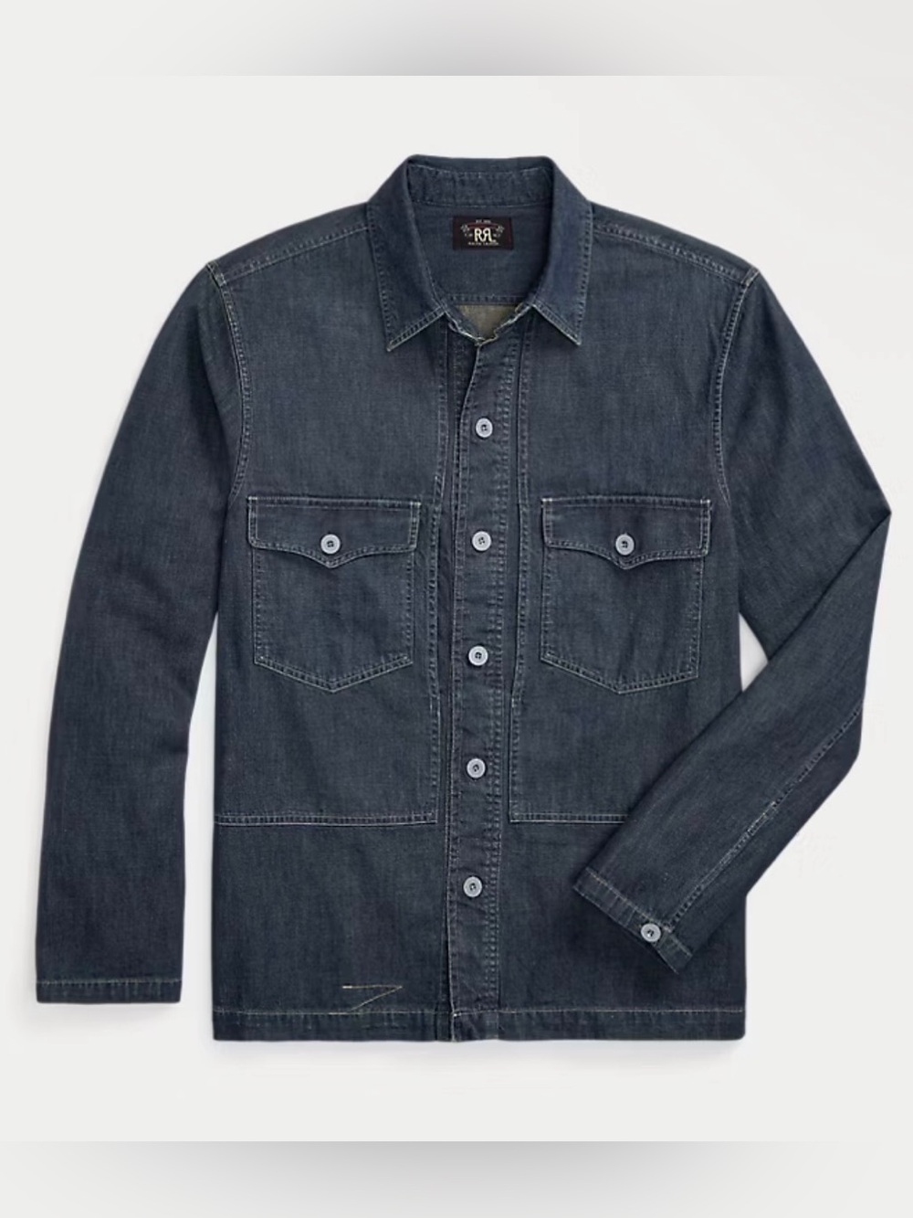RRL Ralph Lauren Indigo Denim Overshirt
